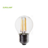ΛΑΜΠΑ LED ΣΦΑΙΡΙΚΗ FILAMENT 4W E27 2700K 220-240V | EUROLAMP |