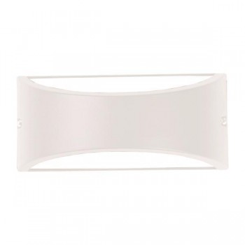 ΑΠΛΙΚΑ ΤΟΙΧΟΥ ΟΒΑΛ E27 MAX 10W LED 220x99x100 IP54 ΛΕΥΚΗ PRO