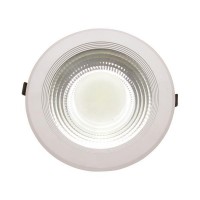 ΦΩΤΙΣΤΙΚΟ ΧΩΝΕΥΤΟ LED COB  Φ220 30W 4000K ΛΕΥΚΟ PLUS