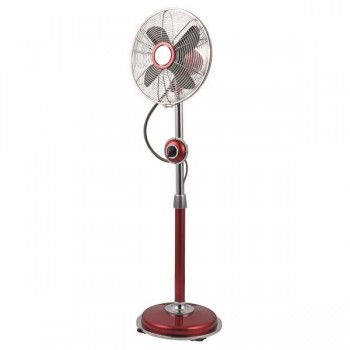 ΑΝΕΜΙΣΤΗΡΑΣ ΜΕΤΑΛΛΙΚΟΣ VINTAGE ΟΡΘΟΣΤΑΤΗ 2ΣΕ1 ΚΟΚΚΙΝΟΣ Φ34 35W