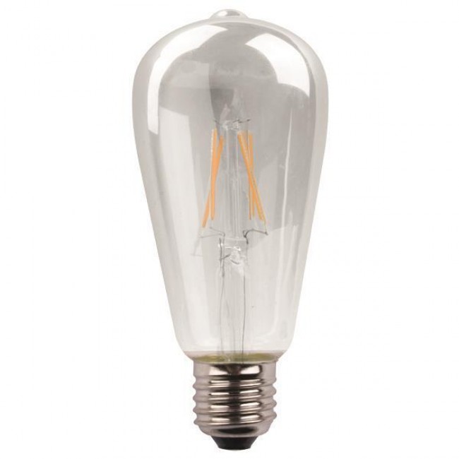 ΛΑΜΠΑ LED ST64 CROSSED FILAMENT 11W E27 3000K 220-240V DIMMABLE CLEAR ΛΑΜΠΑ LED ST64 CROSSED FILAMENT 11W E27 3000K 220-240V DIMMABLE CLEAR