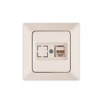 ΠΡΙΖΑ DATA CAT 6 RJ 45 MONH ΜΠΕΖ