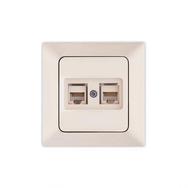 ΠΡΙΖΑ DATA CAT 6 RJ 45 ΔΙΠΛΗ ΜΠΕΖ ΠΡΙΖΑ DATA CAT 6 RJ 45 ΔΙΠΛΗ ΜΠΕΖ