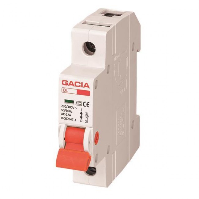 ΡΑΓΟΔΙΑΚΟΠΤΗΣ 1X40A GACIA ΡΑΓΟΔΙΑΚΟΠΤΗΣ 1X40A GACIA