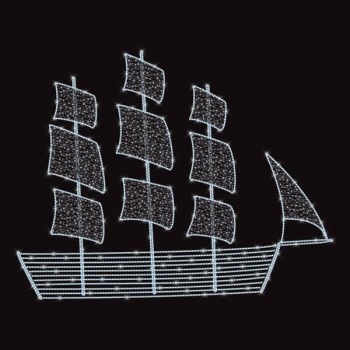 ΕΠΑΓΓΕΛΜΑΤΙΚΟ ΣΧΕΔΙΟ ΚΑΡΑΒΙ 3D, ΛΕΥΚΗ LED ΦΩΤ/ΝΑ, ΜΕ ΛΕΥΚΑ LED, 6χ5 IP44