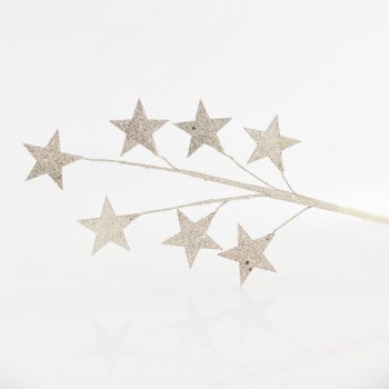 ΚΛΑΔΙ ΜΕ ΣΑΜΠΑΝΙ GLITTER ΑΣΤΕΡΙΑ, 46cm
