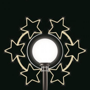 ΕΠΑΓΓΕΛΜΑΤΙΚΟ ΣΧΕΔΙΟ, ΕΠΙΣΤΗΛΙΟ ΚΟΡΥΦΗΣ, 6 ΑΣΤΕΡΙΑ, ΘΕΡΜΗ ΛΕΥΚΗ LED ΦΩΤΟΣΩΛΗΝΑ, 120x50cm, IP65