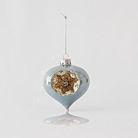 ΓΥΑΛΙΝΟ ΣΤΟΛΙΔΙ, ΚΡΕΜΜΥΔΙ, ΙΡΙΔΙΖΟΝ, ΜΕΝΤΑ, ΜΕ ΧΡΥΣΟ ΑΝΑΓΛΥΦΟ ΣΧΕΔΙΟ, ΣΕΤ 4ΤΜΧ, 10cm