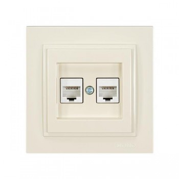 ΠΡΙΖΑ DATA CAT 6 RJ 45 ΔΙΠΛΗ ΜΠΕΖ