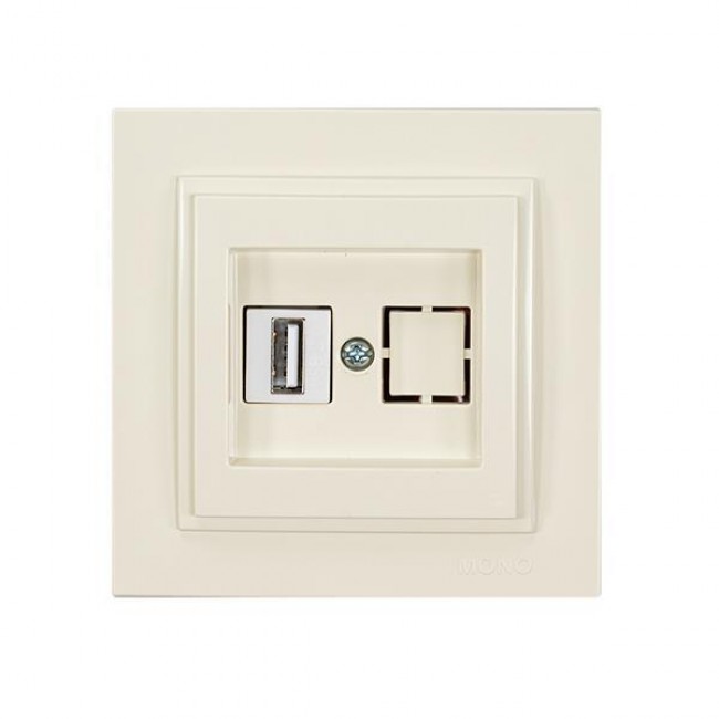 ΠΡΙΖΑ USB 220V / 5V 2.4A ΜΠΕΖ ΠΡΙΖΑ USB 220V / 5V 2.4A ΜΠΕΖ
