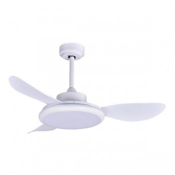 ΑΝΕΜΙΣΤΗΡΑΣ ΟΡΟΦΗΣ ΛΕΥΚΟΣ ΜΕ LED ΦΩΣ ΚΑΙ ΚΟΝΤΡΟΛ Φ107 DC 35W