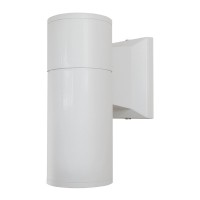 Φωτιστικό Τοίχου Wally Λευκό Αλουμινίου Αδιάβροχο IP65 Down Gu10 GloboStar 90081