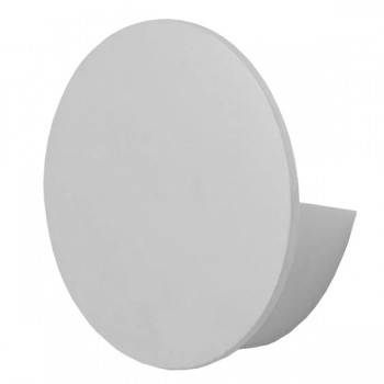 GloboStar® 93053 LED Φωτιστικό Τοίχου Απλίκα Αρχιτεκτονικού Φωτισμού Round Back Light Λευκό Αδιάβροχο IP54 10 Watt 60° 1400lm 230V CREE Θερμό Λευκό Φ14 x Π5.1cm