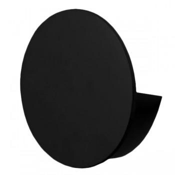 GloboStar® 93054 LED Φωτιστικό Τοίχου Απλίκα Αρχιτεκτονικού Φωτισμού Round Back Light Μαύρο Αδιάβροχο IP54 10 Watt 60° 1400lm 230V CREE Θερμό Λευκό Φ14 x Π5.1cm