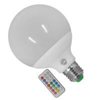 Λάμπα LED E27 G95 Γλόμπος 18W 230V 1170lm 260° με Ασύρματο Χειριστήριο RGB & Θερμό Λευκό 3000k GloboStar 88970