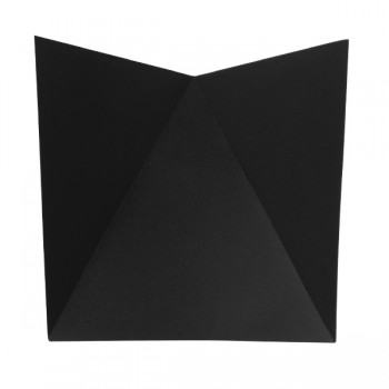 GloboStar® 96504 LED Φωτιστικό Τοίχου Απλίκα STEALTH Αρχιτεκτονικού Φωτισμού Μαύρο Αδιάβροχο IP65 10 Watt CREE 1000lm 60° 230V Θερμό Λευκό Μ17 x Π7.5 x Υ17cm