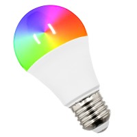 GloboStar® 76070 Λάμπα E27 A60 Γλόμπος Smart Home WiFi LED RGB+CCT 12W 960lm 260° AC 85-265V Πολύχρωμη RGBW+WW Ψυχρό Λευκό 6000K + Φυσικό Λευκό 4500K + Θερμό Λευκό 3000K Dimmable