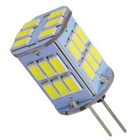 GloboStar® 76135 Λάμπα G4 LED SMD 5630 6W 720lm 320° DC 12-24V Ψυχρό Λευκό 6000K
