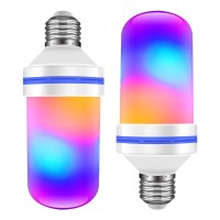 GloboStar® 76076 Λάμπα E27 TUBULAR Διακοσμητική LED 9W 450lm 320° AC 85-265V με 4 Λειτουργίες Εφέ RGB Φλόγας και Αναστροφή RGB Φλόγας