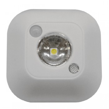 Τετράγωνος Φορητός Φακός Ντουλαπιού με Ανιχνευτή Κίνησης GloboStar 07017