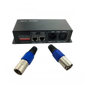 LED RGB DMX512 Controller 3 Καναλιών 12v (288w) - 24v (576w) GloboStar 15141