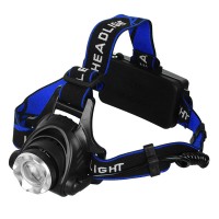 Πανίσχυρος Φακός Κεφαλής LED CREE XML2-T6 CHIP Επαναφορτιζόμενος 1800 Lumen 5200mAh GloboStar 05996