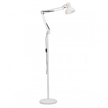 GloboStar® AUDREY 01471 Vintage Φωτιστικό Δαπέδου Μονόφωτο 1 x E27 Λευκό Μεταλλικό Καμπάνα D15 x H190cm