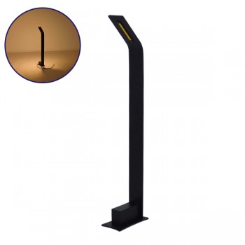 Αδιάβροχο IP65 Φωτιστικό Κολωνάκι Κήπου 9x15x70cm LED 15W 230v Θερμό Λευκό 3000k GloboStar 12140