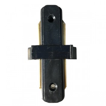 Globostar S-40033 Μονοφασικός Connector 2 Καλωδίων Συνδεσμολογίας Γιώτα (Ι) για Μαύρη Ράγα Οροφής