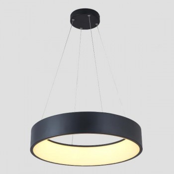 ARTE ILLUMINA ΦΩΤΙΣΤΙΚΟ ΚΡΕΜΑΣΤΟ ΣΤΡΟΓΓΥΛΟ LED 40W 3000Κ ΜΑΥΡΟ