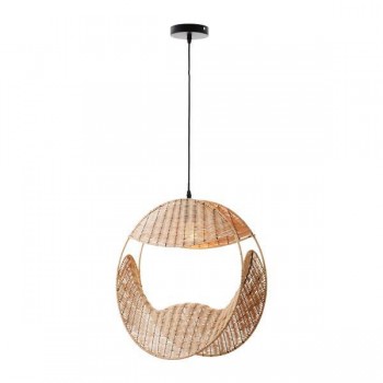 ΦΩΤΙΣΤΙΚΟ ΚΡΕΜΑΣΤΟ ΜΟΝΟΦΩΤΟ Ε27 Φ52x18x175 RATTAN (ΨΑΘΙΝΟ)